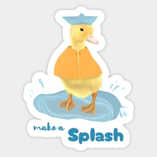 Cute Ducky - Make A Splash Sticker